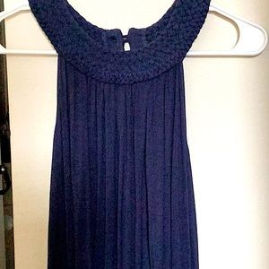Braided Nefertiti collar/ halter tulip dress